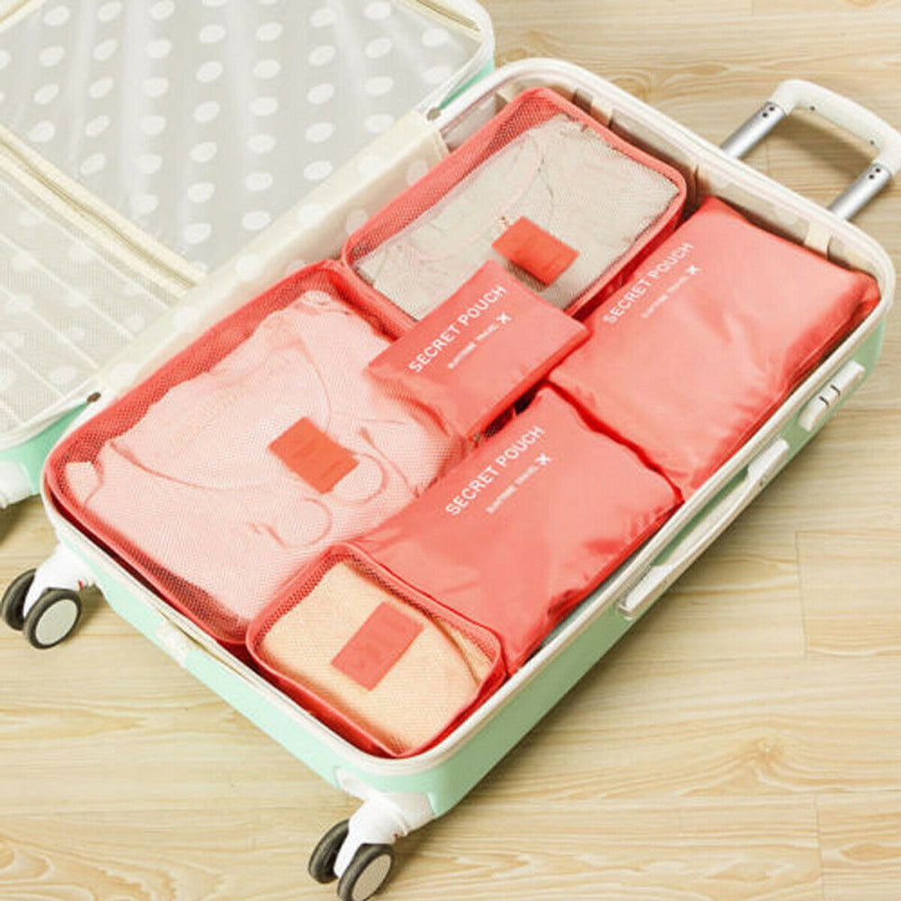 2-Piece Luggage Packing Organizer Set - Space-Saving Travel Storage Bags for Efficient Packing & Easy Organization