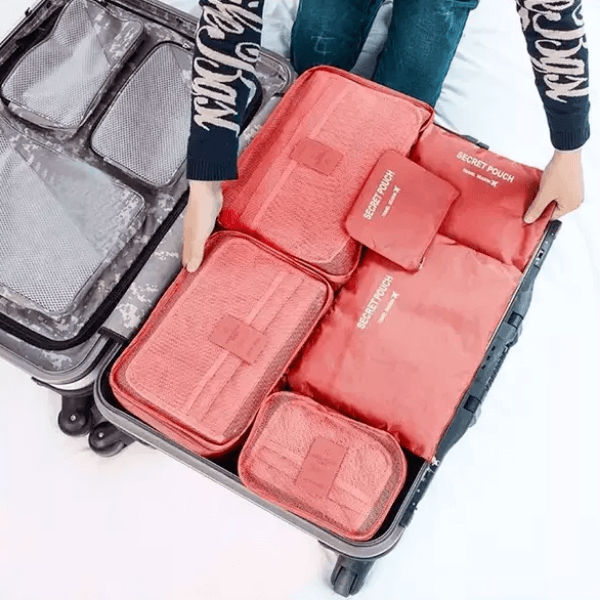 2-Piece Luggage Packing Organizer Set - Space-Saving Travel Storage Bags for Efficient Packing & Easy Organization