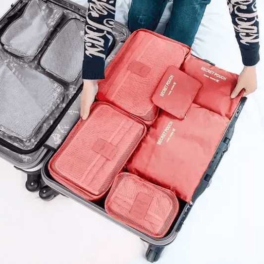 2-Piece Luggage Packing Organizer Set - Space-Saving Travel Storage Bags for Efficient Packing & Easy Organiza