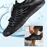 Optimized Product Title: "Barefoot Shoes for Men & Women - Striped Lightweight Minimalist Footwear for Natural Movement" 

This title includes relevant keywords, specifies the target audience, and highlights key features to improve visibility and appeal i