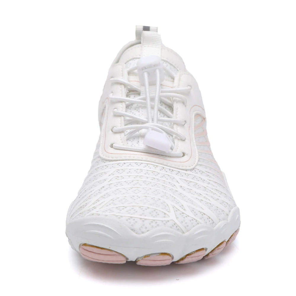 Optimized Product Title: "Barefoot Shoes for Men & Women - Striped Lightweight Minimalist Footwear for Natural Movement" 

This title includes relevant keywords, specifies the target audience, and highlights key features to improve visibility and appeal i
