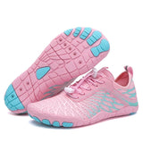 Optimized Product Title: "Barefoot Shoes for Men & Women - Striped Lightweight Minimalist Footwear for Natural Movement" 

This title includes relevant keywords, specifies the target audience, and highlights key features to improve visibility and appeal i