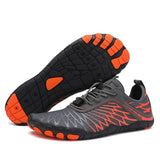 Optimized Product Title: "Barefoot Shoes for Men & Women - Striped Lightweight Minimalist Footwear for Natural Movement" 

This title includes relevant keywords, specifies the target audience, and highlights key features to improve visibility and appeal i