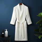 Bathrobe – Unisex, 100% Cotton & Waffle Weave Texture, Multiple Sizes/Colors