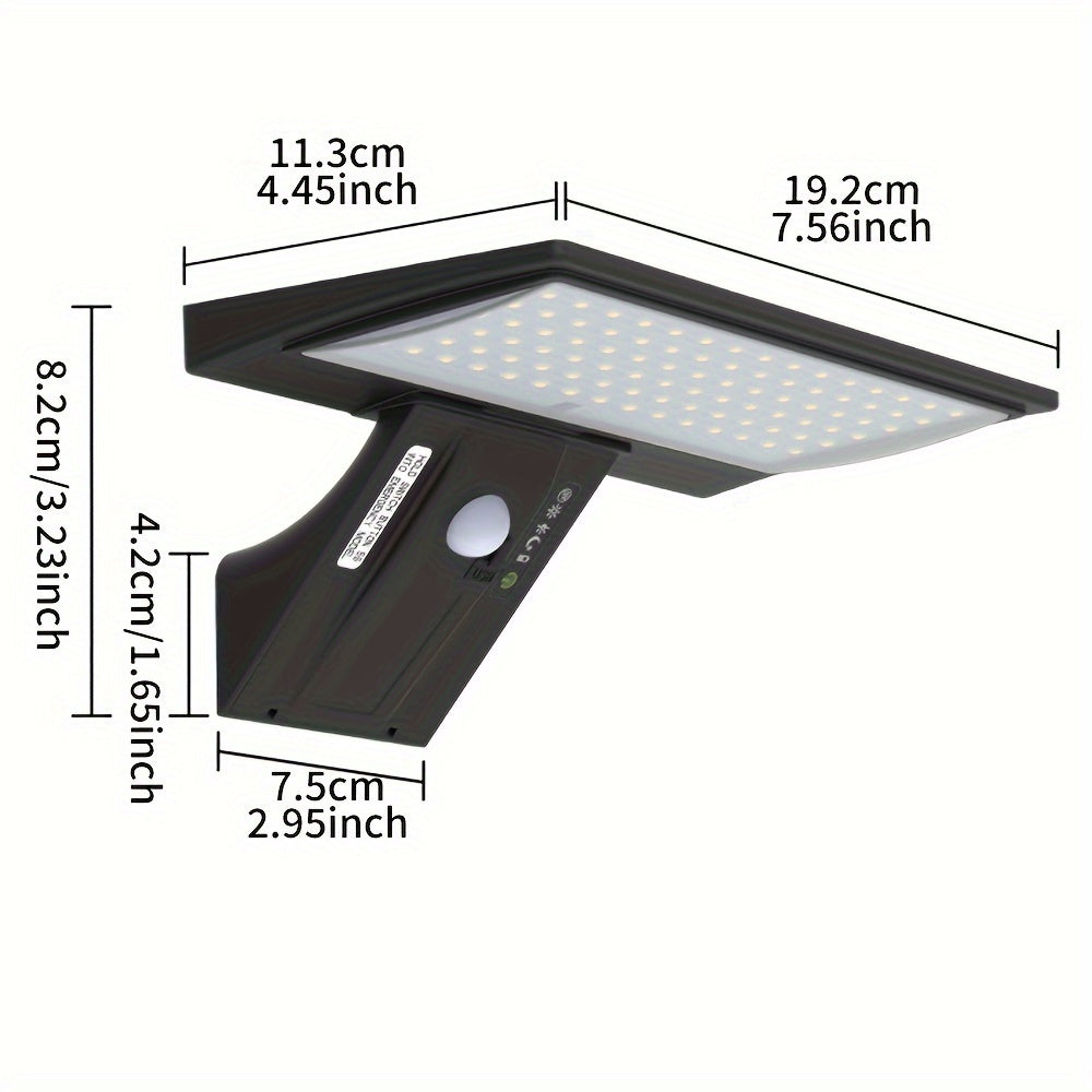 Solar Wall Light – PIR Motion Sensor, Remote Control & IP65 Waterproof