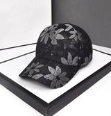 Women's Sequin Butterfly Baseball Cap – Breathable Mesh, Adjustable & Size M 56-58cm