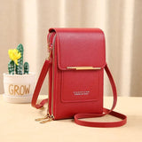 Touchscreen Phone Crossbody Bag – Waterproof Window, Anti-Theft, Adjustable Strap