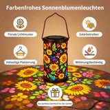 Solar-Gartenlaterne mit LED-Lichtprojektion