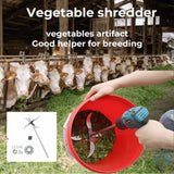 Stainless Steel Vegetable Chopper – 4 Blades, Grass & Feed Cutter, Heavy-Duty
