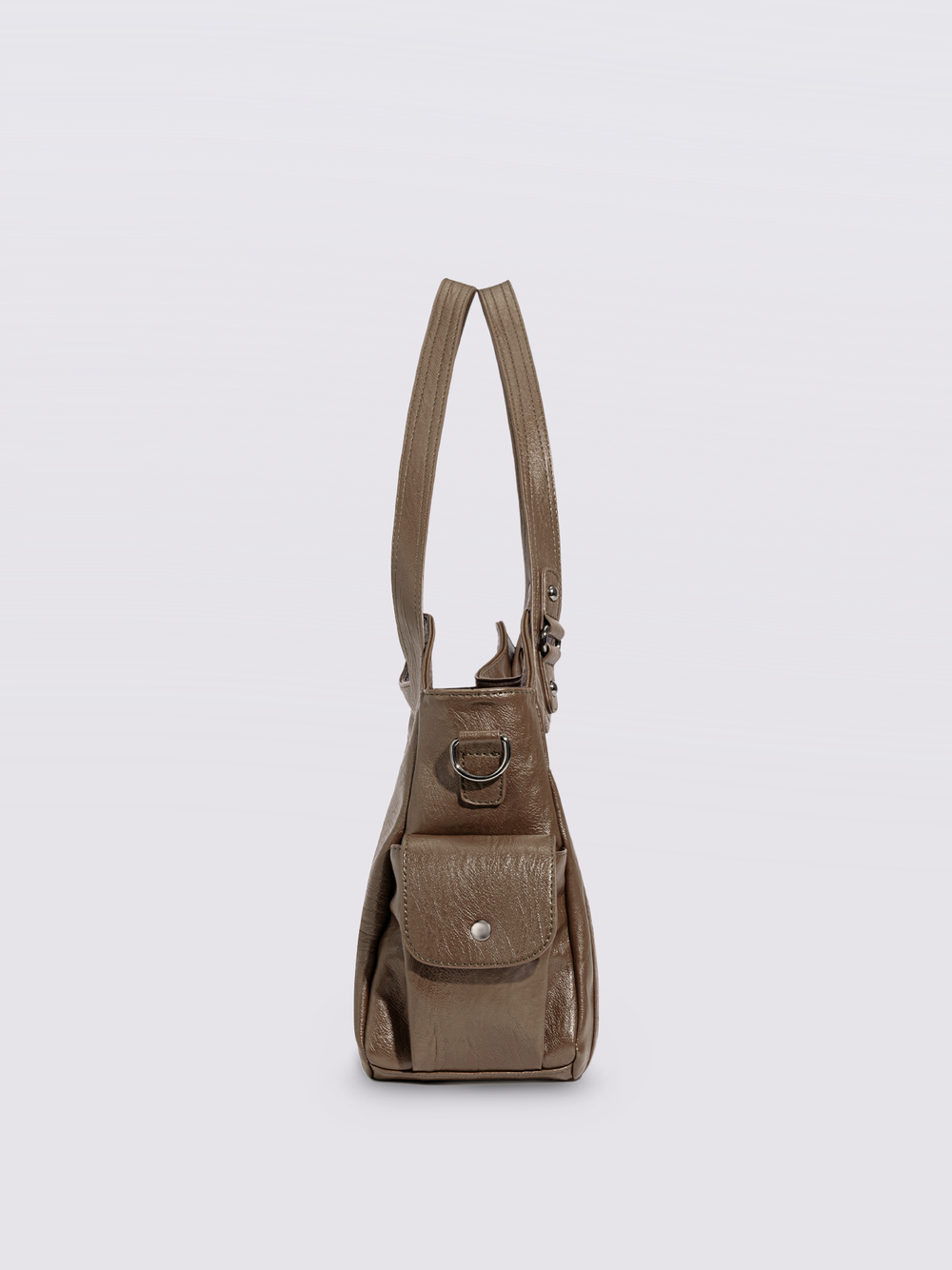 Stylische Handtasche mit Reißverschlusstaschen & Abnehmbarem Trageriemen – Ideal für Alltag & Reisen