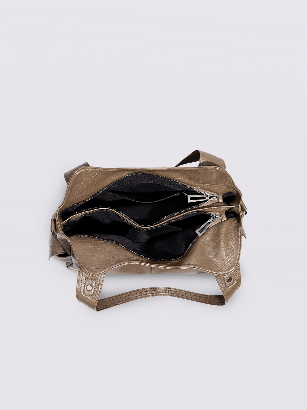 Stylische Handtasche mit Reißverschlusstaschen & Abnehmbarem Trageriemen – Ideal für Alltag & Reisen