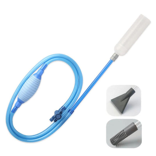 Aquarium Gravel Vacuum Siphon – Adjustable Flow Control, Fish Net & 260cm Hose