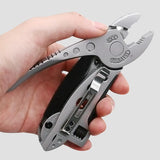 Stainless Steel Multi-Tool Pliers – Locking Mechanism, Screwdriver Bits & 156g