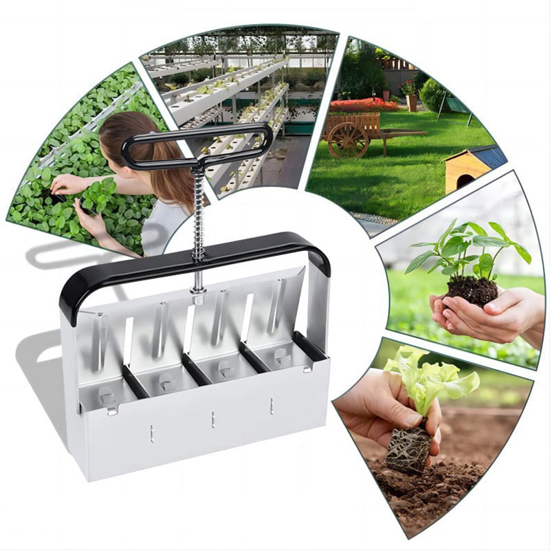 Edelstahl Erde-Blockformer – Umweltfreundlich & Plastikfrei für Nachhaltige Gartenarbeit