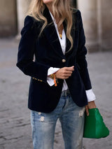 Enhanced Product Title: Julissa™ Elegant Velvet Blazer for Women - Stylish & Sophisticated Outerwear

This optimized title includes relevant keywords while maintaining clarity and appeal for potential buyers.