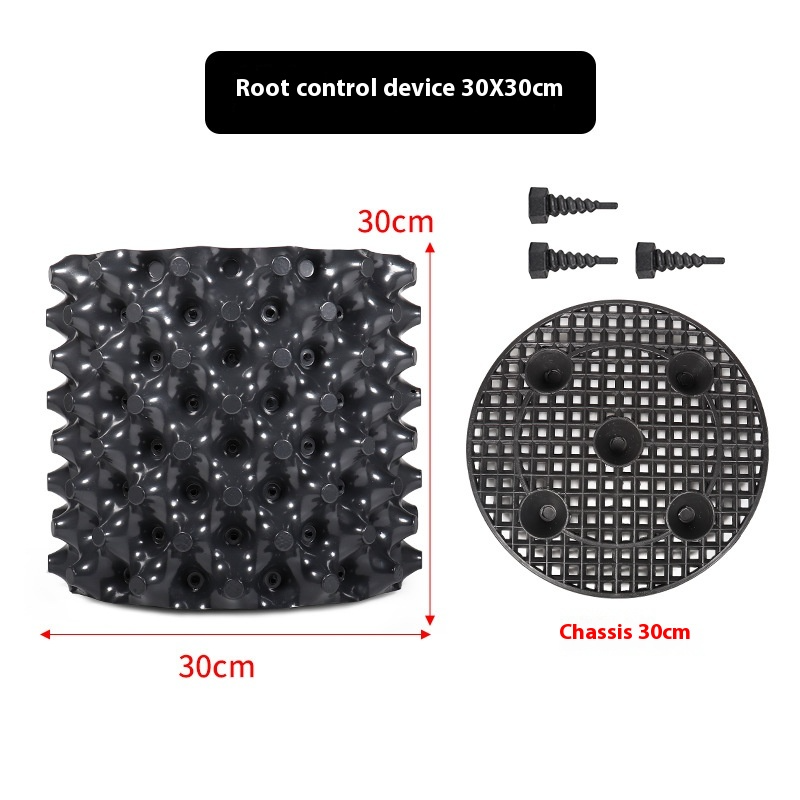 Root Guide System – Weatherproof Black Plastic, 20×20cm & Tool-Free Install