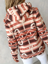 Ladies' Teddy Vest with Aztec Pattern- Nayeli