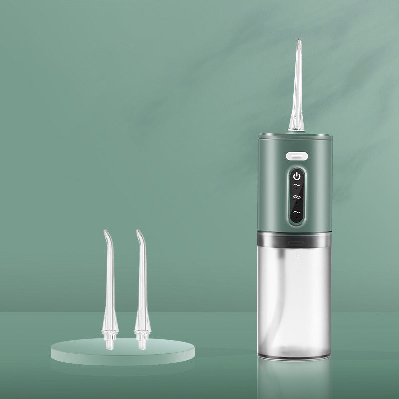 Electric Dental Water Flosser – 3 Pressure Settings, Rechargeable & Nozzle Set