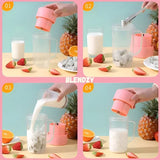 Portable Smoothie Blender – 150W Motor, 6 Stainless Blades & 420 ml Bottle