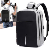 Water-Resistant Anti-Theft Laptop Backpack with Hidden Zipper & USB Charging Port – Secure & Stylish Travel Bag