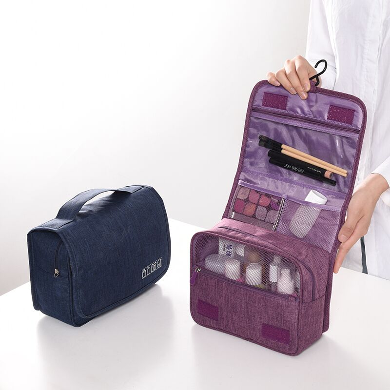 Deluxe Hanging Toiletry Bag Organizer - Travel-Friendly, Waterproof, Multi-Compartment Design for Easy Storage & Access