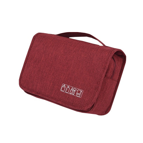 Deluxe Hanging Toiletry Bag Organizer - Travel-Friendly, Waterproof, Multi-Compartment Design for Easy Storage & Access