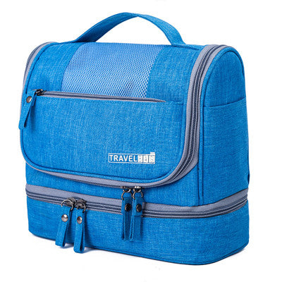 Spacious Hanging Toiletry Bag Organizer - Multi-Compartment Travel Case for Easy Packing & Access