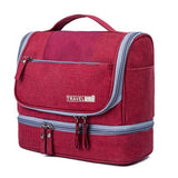 Spacious Hanging Toiletry Bag Organizer - Multi-Compartment Travel Case for Easy Packing & Access