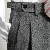 Elegant & Comfortable Belted Work Pants for All-Day Style | Versatile Office & Casual Wear