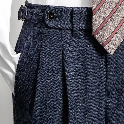 Elegant & Comfortable Belted Work Pants for All-Day Style | Versatile Office & Casual Wear
