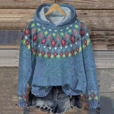 Stylish Benedetta Nordic Patterned Hoodie for Ultimate Comfort | Trendy Winter Wear