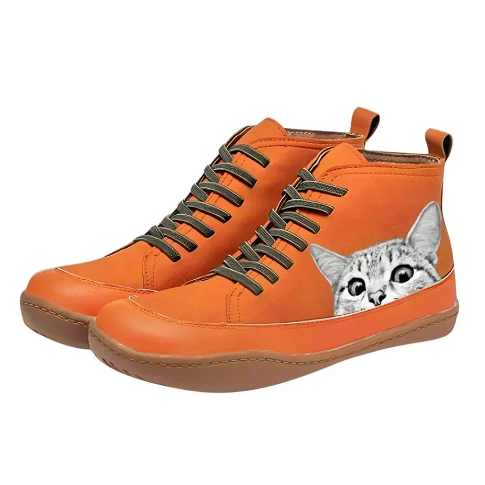 Women's flat ankle boots, view 1
