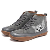 Women's flat ankle boots, view 3