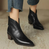 Women's pointed toe ankle boots, view 2