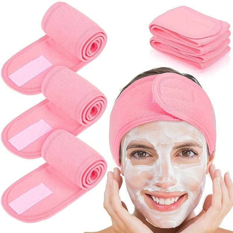 Adjustable Spa Headband – Unisex, Velcro Closure & Soft Breathable Fabric