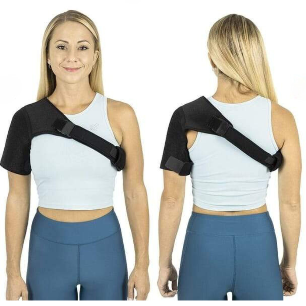 Adjustable Shoulder Brace – Breathable Fabric, One Size & Pain Relief Support