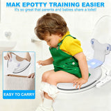 Kids Toilet Training Seat – Foldable, Non-Slip TPR Base & 8cm Splash Guard