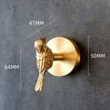 Golden Brass Wall Hooks – Handmade Animal Designs for Stylish Wall Decoration | Kalsten