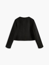 Women's Gold-Button Tweed Blazer – Camille
