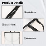 2-Pack Long Garment Storage Cover - 70.87" Dress Bag with Zipper & Clear Window for Easy Viewing - Durable Protection for Dresses & Gowns