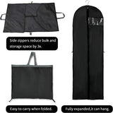 2-Pack Long Garment Storage Cover - 70.87" Dress Bag with Zipper & Clear Window for Easy Viewing - Durable Protection for Dresses & Gowns
