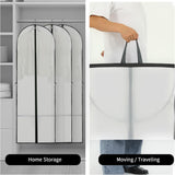 2-Pack Long Garment Storage Cover - 70.87" Dress Bag with Zipper & Clear Window for Easy Viewing - Durable Protection for Dresses & Gowns