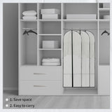 2-Pack Long Garment Storage Cover - 70.87" Dress Bag with Zipper & Clear Window for Easy Viewing - Durable Protection for Dresses & Gowns