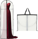 2-Pack Long Garment Storage Cover - 70.87" Dress Bag with Zipper & Clear Window for Easy Viewing - Durable Protection for Dresses & Gowns