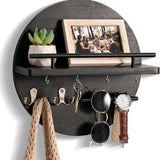 Round Wooden Key Holder | Stylish & Eco-Friendly Wall Organiser
