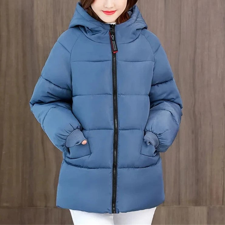 Men's Oversized Padded Winter Parka with Cozy Cotton Hood - Warm & Stylish Outerwear