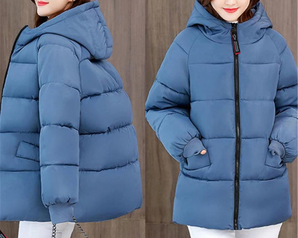 Men's Oversized Padded Winter Parka with Cozy Cotton Hood - Warm & Stylish Outerwear