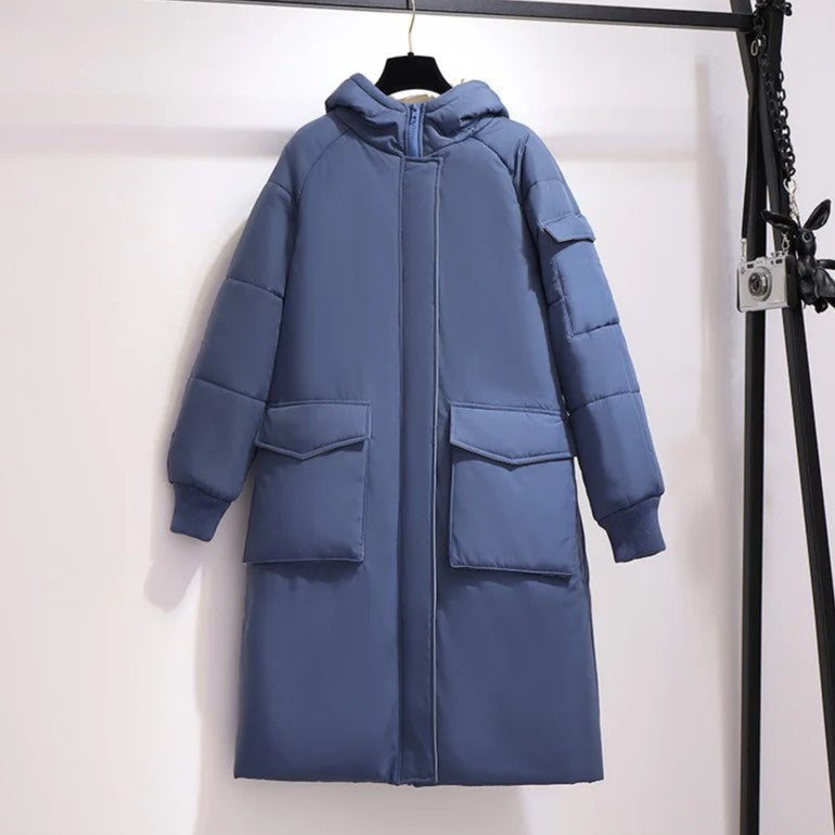 Plus-Size Long Padded Winter Jacket for Women - Warm, Stylish, and Comfortable Outerwear