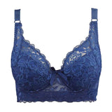 Plus-Size Wire-Free Lace Bra - Comfortable & Stylish Lingerie for Curvy Women