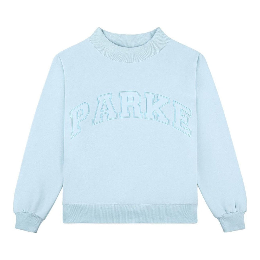 Enhanced Product Title: "Varsity Mockneck Sweater - Ice Blue - Stylish & Comfortable Unisex Fashion" 

This title includes relevant keywords while providing more context about the product, which can help improve visibility and appeal in Google Shopping se
